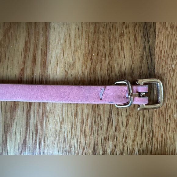 Lot of 5 women’s belts size Small — all leather! Pink, faux snake etc - Picture 5 of 16